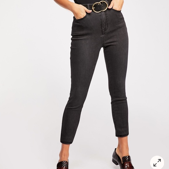 Free People Denim - Free People CRVY High-Rise Super Skinny Jeans
